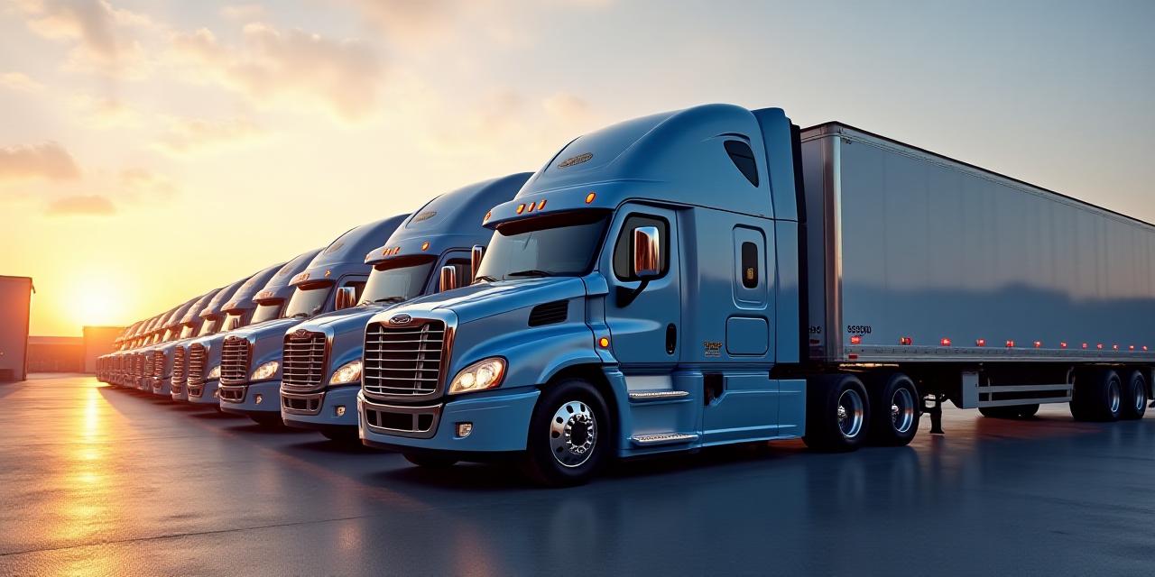 Modern fleet of McLord logistics trucks ready for transport